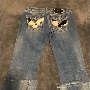 Miss Me Jeans with Cowhide Flip Pockets